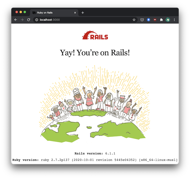 Yay! you’re on Rails!