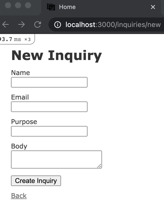 Create Inquiry